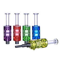 Clover Glass Nectar Collector Set Glycerin Filled With Honeycomb Perc [NC-101]